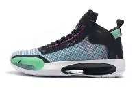 air jordan 34 designer first episode blue green black